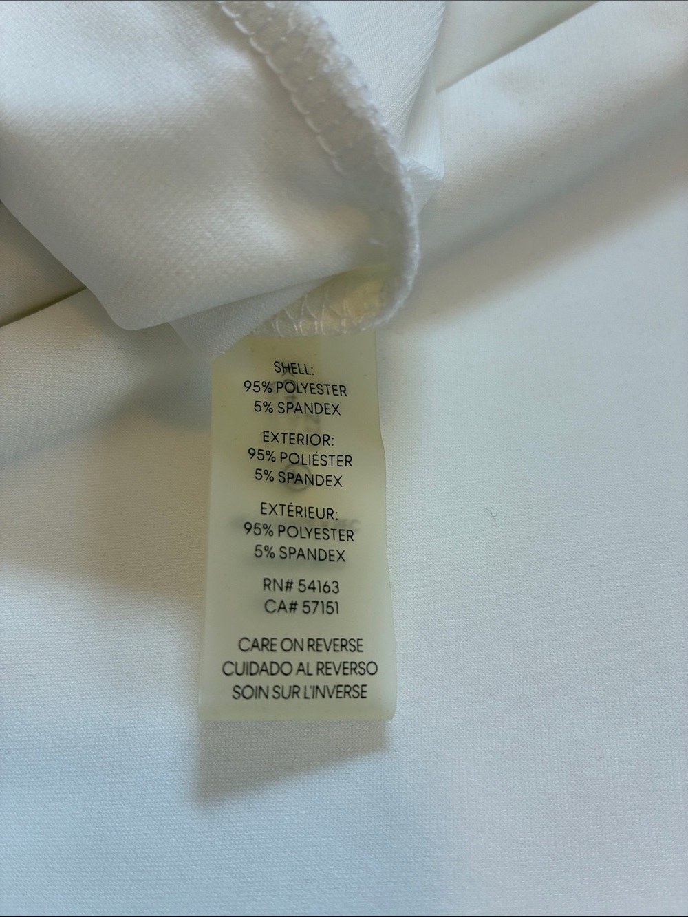 Calvin Klein Ivory/Cream Sleeveless V-Neck Pullover Top, sz XL, NWT - Picture 11 of 12
